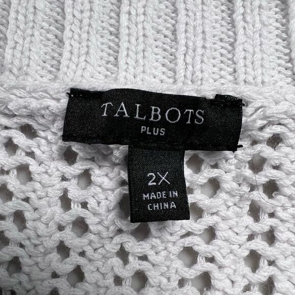 Talbots Crew Neck Long Sleeve Multi Color Stripe Sweater NWOT size 2x - Picture 4 of 6